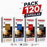 PACK Kimbo 120 cápsulas compatibles con Nespresso