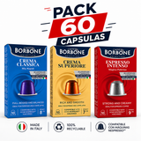 PACK 60 Capsulas Borbone - Compatible Nespresso®