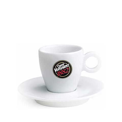 Taza espresso blanca Vergnano