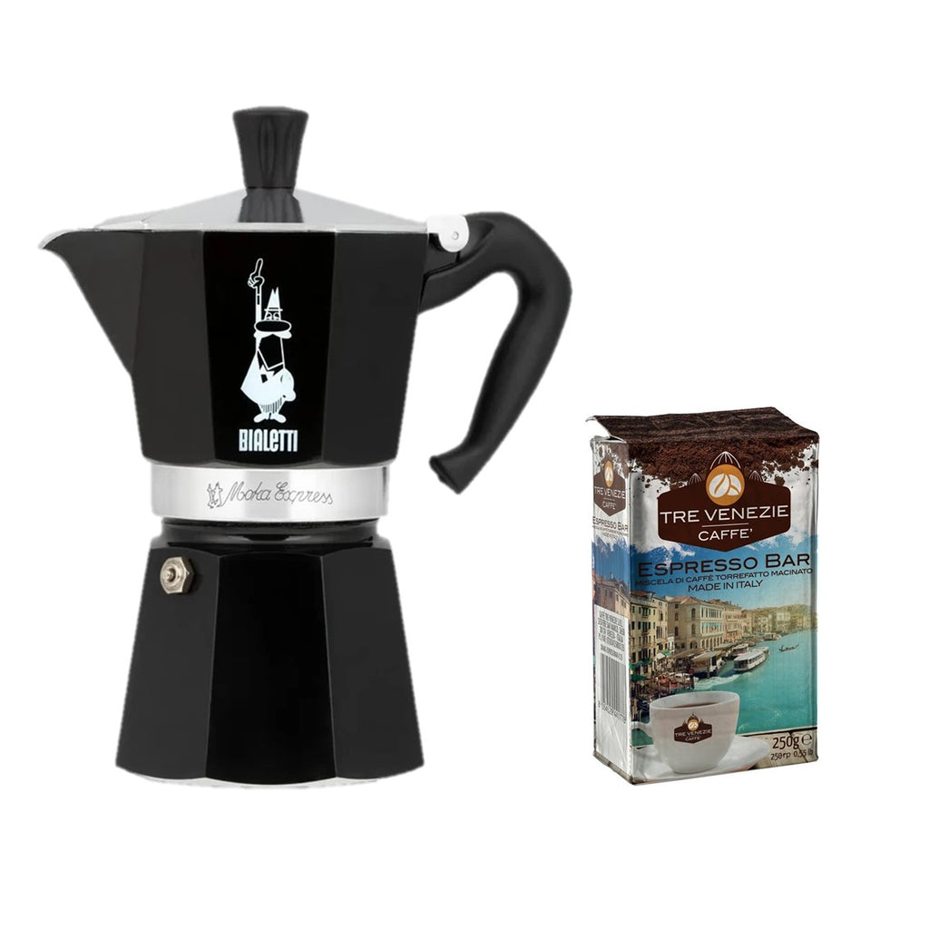 Cafetera Bialetti Moka 6 Tazas Negra