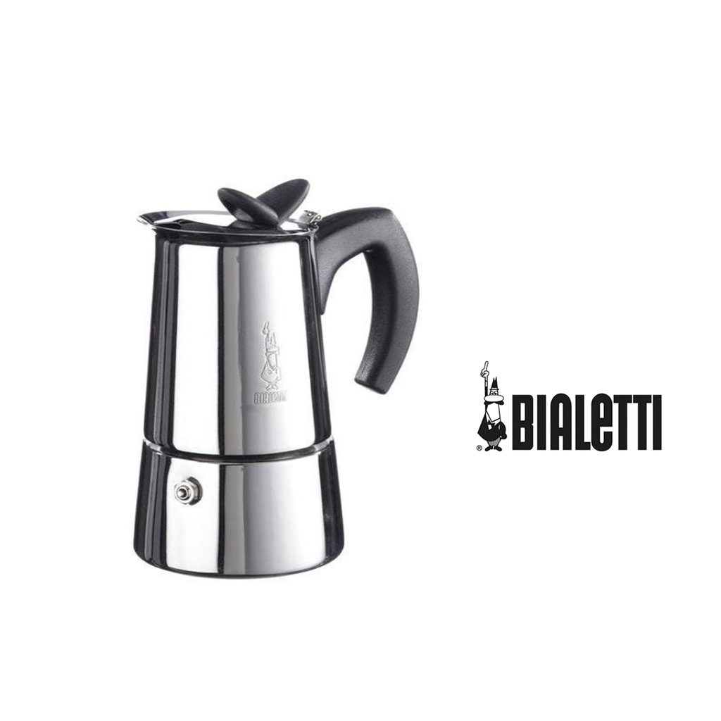 Cafetera Moka Induction negra 4 tazas - Acero inoxidable - Bialetti